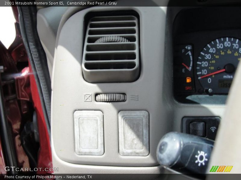 Cambridge Red Pearl / Gray 2001 Mitsubishi Montero Sport ES