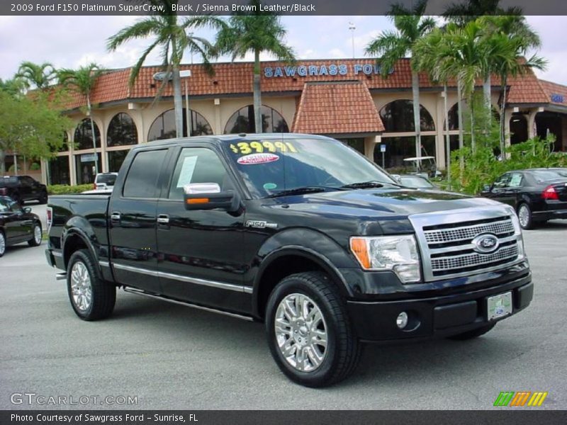 Black / Sienna Brown Leather/Black 2009 Ford F150 Platinum SuperCrew