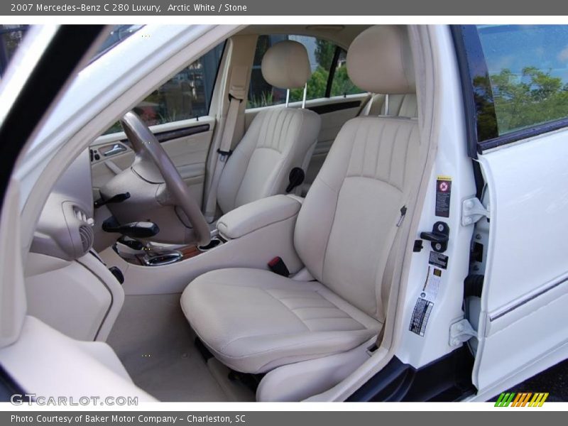Arctic White / Stone 2007 Mercedes-Benz C 280 Luxury