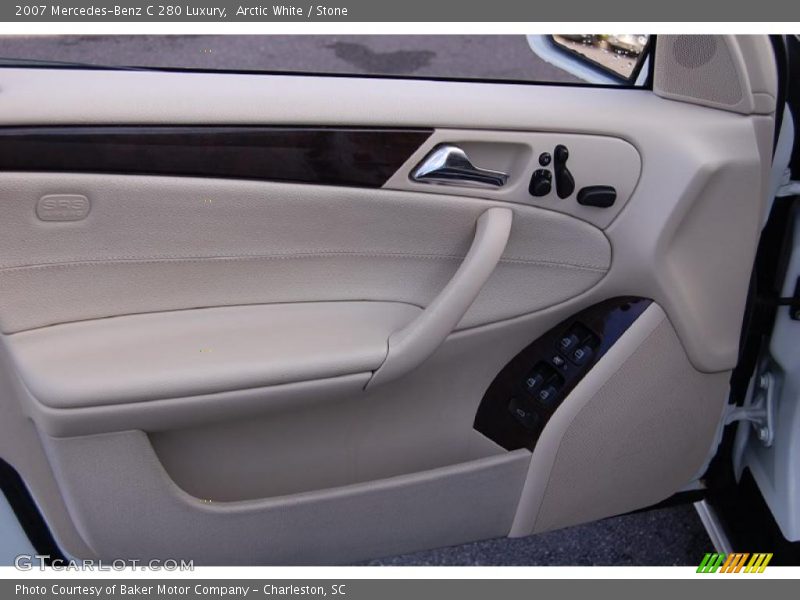Arctic White / Stone 2007 Mercedes-Benz C 280 Luxury