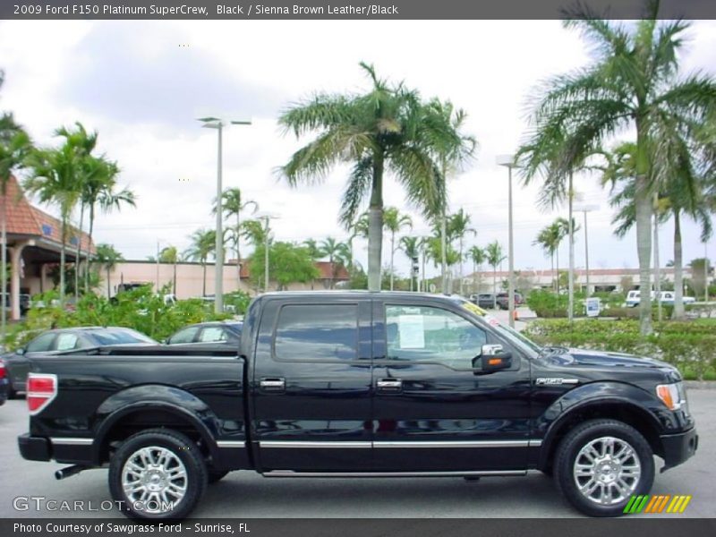 Black / Sienna Brown Leather/Black 2009 Ford F150 Platinum SuperCrew