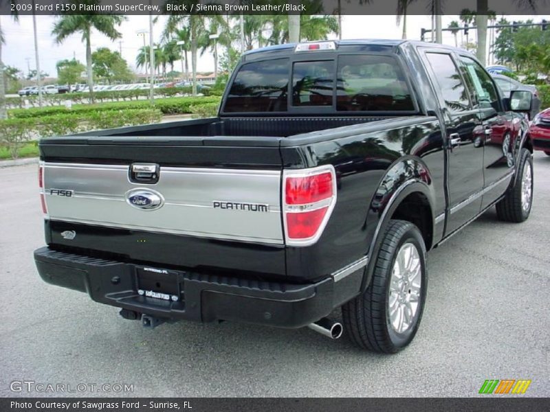 Black / Sienna Brown Leather/Black 2009 Ford F150 Platinum SuperCrew