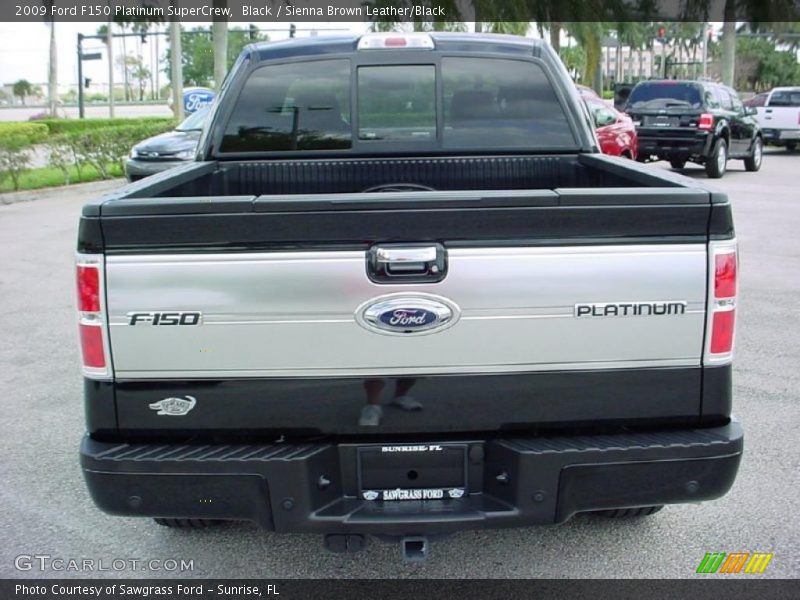 Black / Sienna Brown Leather/Black 2009 Ford F150 Platinum SuperCrew