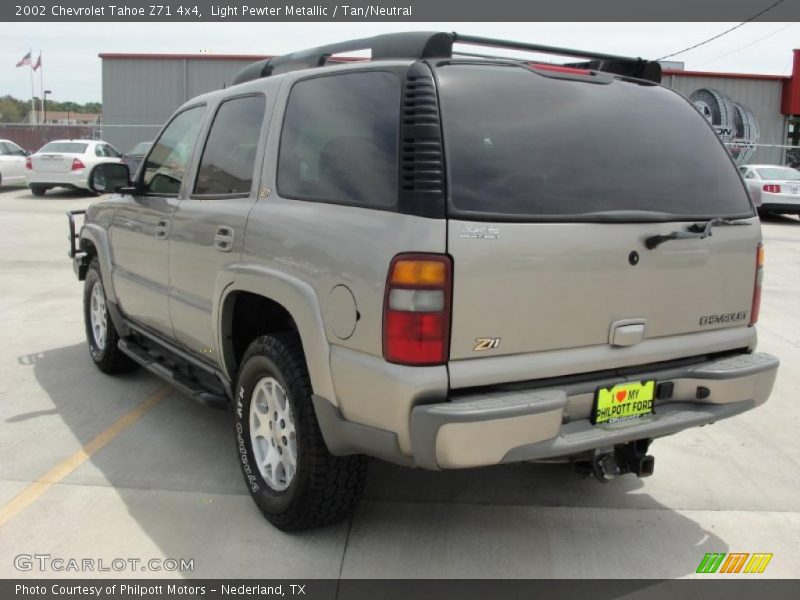 Light Pewter Metallic / Tan/Neutral 2002 Chevrolet Tahoe Z71 4x4