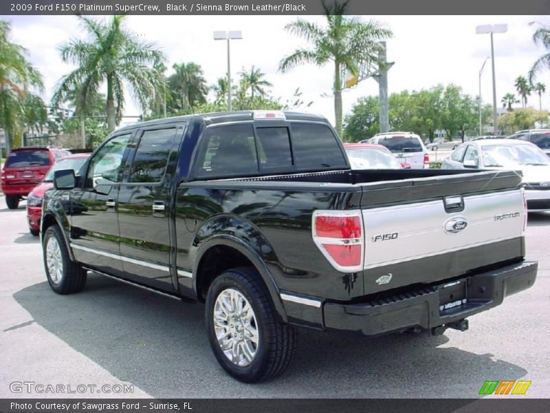 Black / Sienna Brown Leather/Black 2009 Ford F150 Platinum SuperCrew