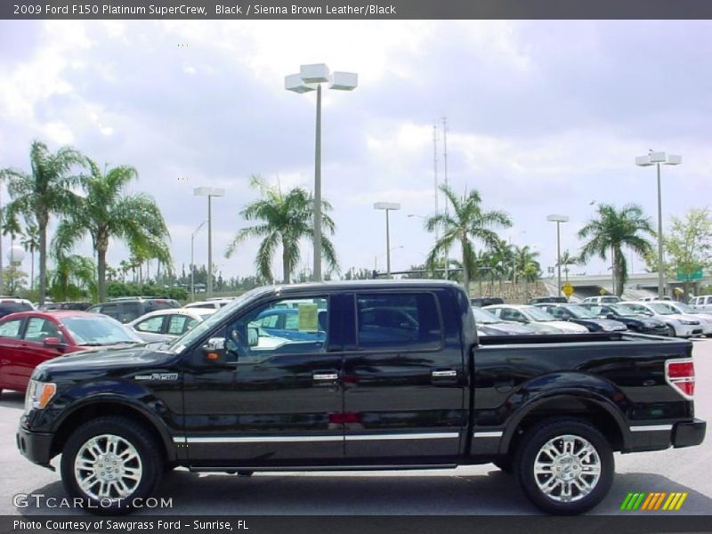 Black / Sienna Brown Leather/Black 2009 Ford F150 Platinum SuperCrew