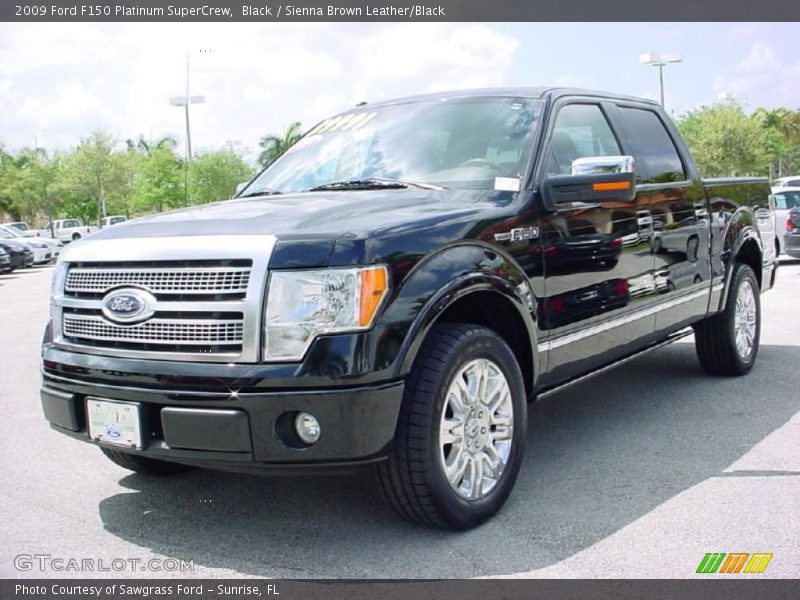 Black / Sienna Brown Leather/Black 2009 Ford F150 Platinum SuperCrew