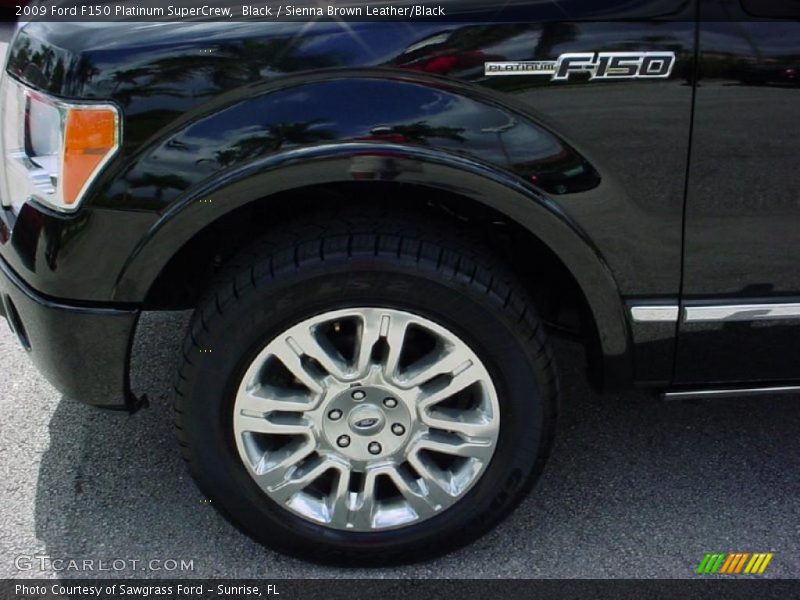 Black / Sienna Brown Leather/Black 2009 Ford F150 Platinum SuperCrew