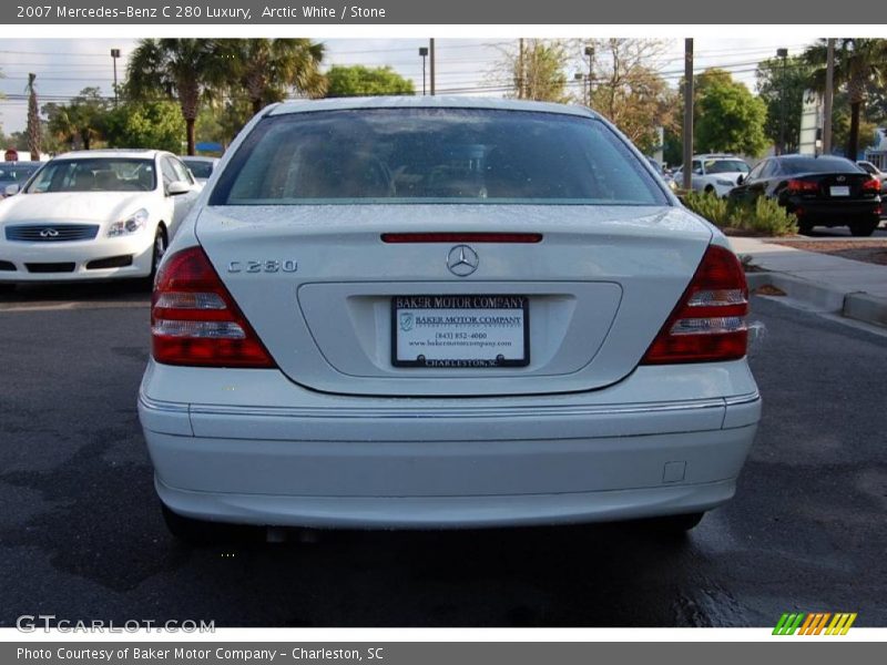 Arctic White / Stone 2007 Mercedes-Benz C 280 Luxury