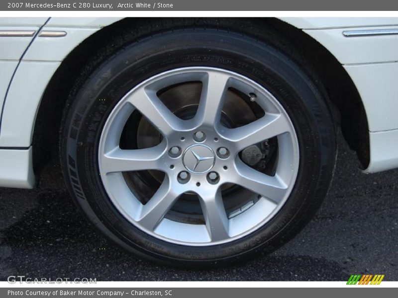 Arctic White / Stone 2007 Mercedes-Benz C 280 Luxury