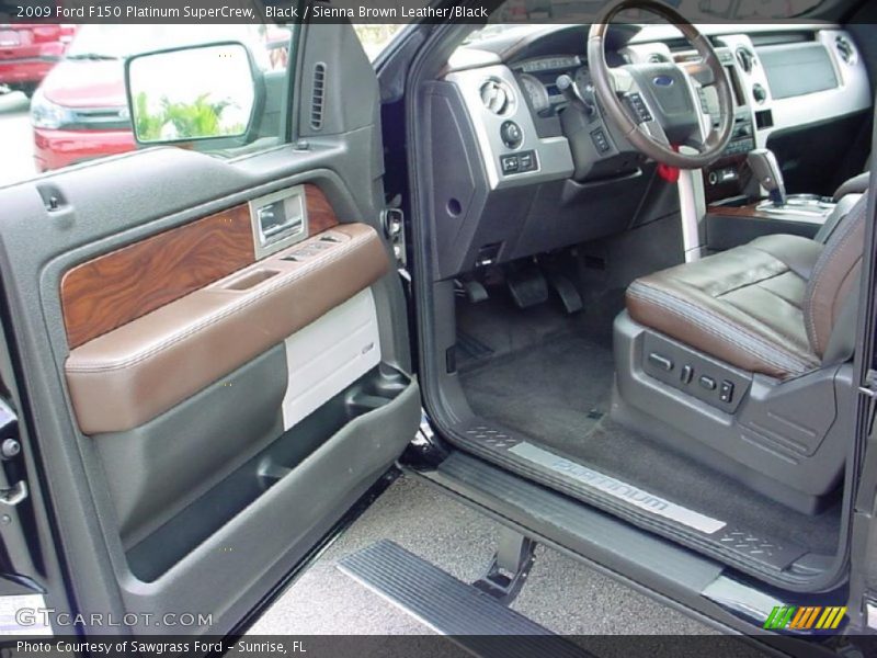 Black / Sienna Brown Leather/Black 2009 Ford F150 Platinum SuperCrew