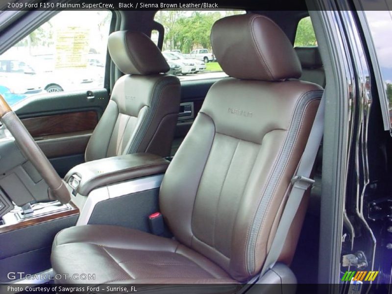 Black / Sienna Brown Leather/Black 2009 Ford F150 Platinum SuperCrew