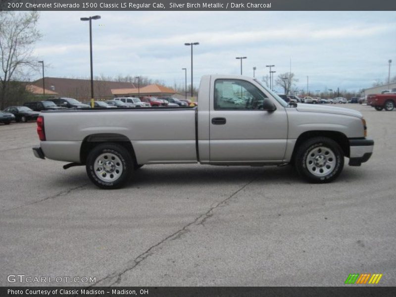 Silver Birch Metallic / Dark Charcoal 2007 Chevrolet Silverado 1500 Classic LS Regular Cab