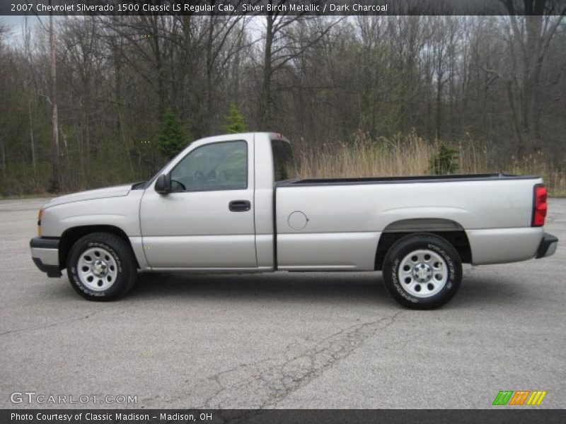 Silver Birch Metallic / Dark Charcoal 2007 Chevrolet Silverado 1500 Classic LS Regular Cab