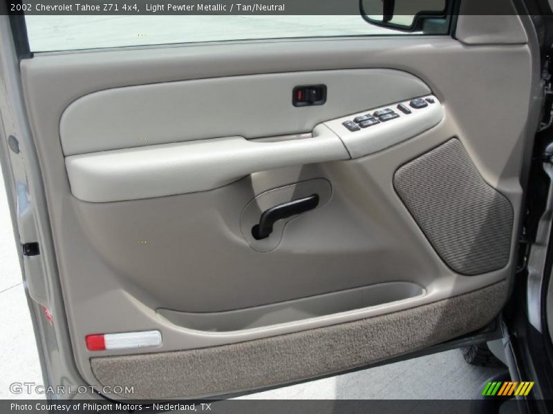 Light Pewter Metallic / Tan/Neutral 2002 Chevrolet Tahoe Z71 4x4