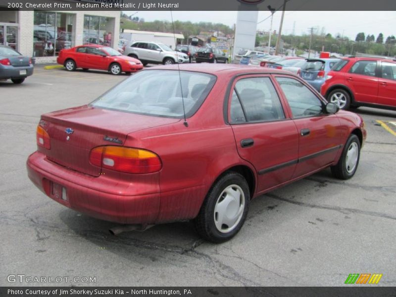 Medium Red Metallic / Light Neutral 2002 Chevrolet Prizm