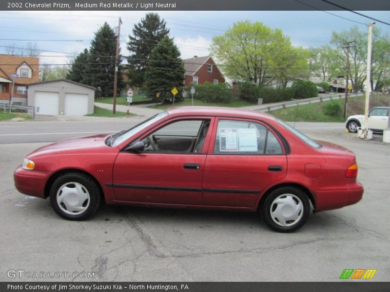 Medium Red Metallic / Light Neutral 2002 Chevrolet Prizm