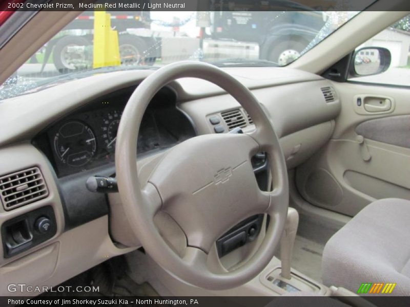 Medium Red Metallic / Light Neutral 2002 Chevrolet Prizm