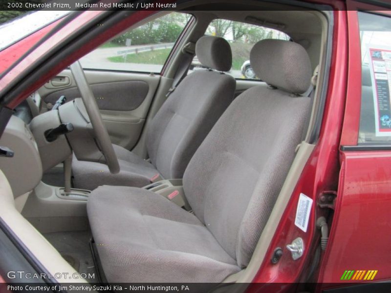 Medium Red Metallic / Light Neutral 2002 Chevrolet Prizm
