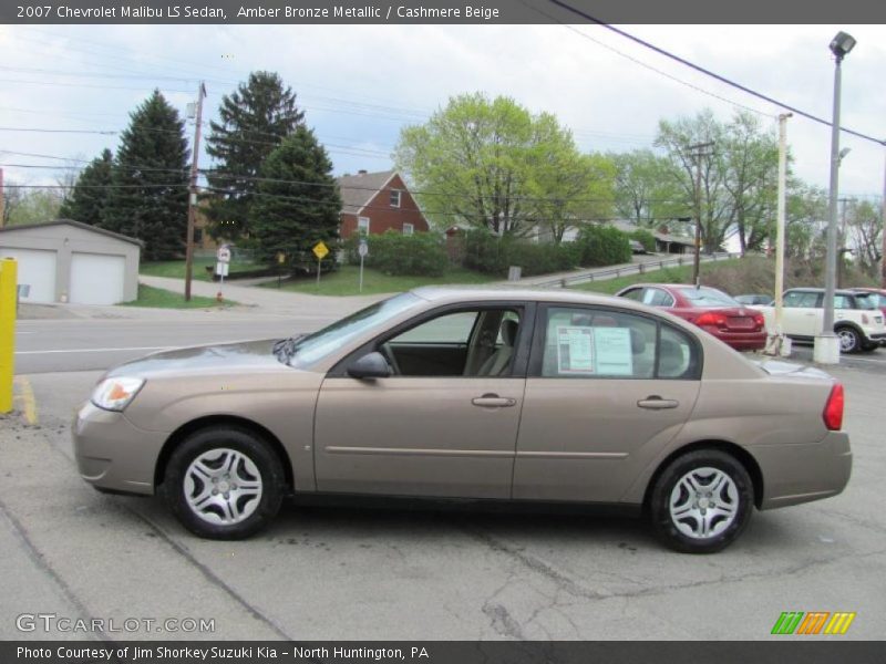 Amber Bronze Metallic / Cashmere Beige 2007 Chevrolet Malibu LS Sedan