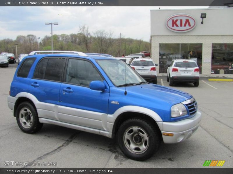 Cosmic Blue Metallic / Gray 2005 Suzuki Grand Vitara LX