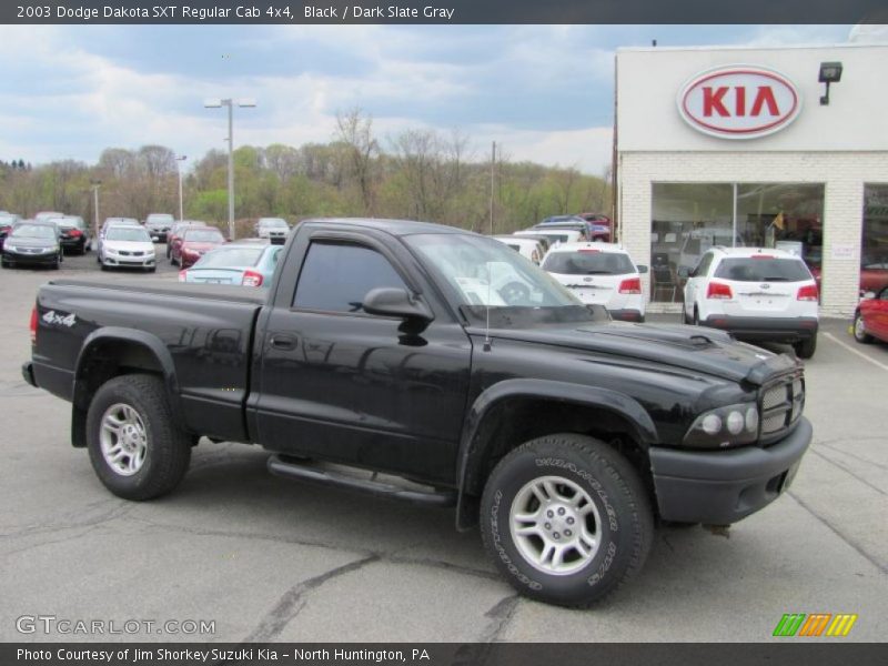 Black / Dark Slate Gray 2003 Dodge Dakota SXT Regular Cab 4x4