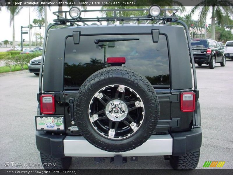 Black / Dark Khaki/Medium Khaki 2008 Jeep Wrangler Unlimited Sahara 4x4