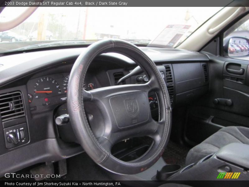 Black / Dark Slate Gray 2003 Dodge Dakota SXT Regular Cab 4x4