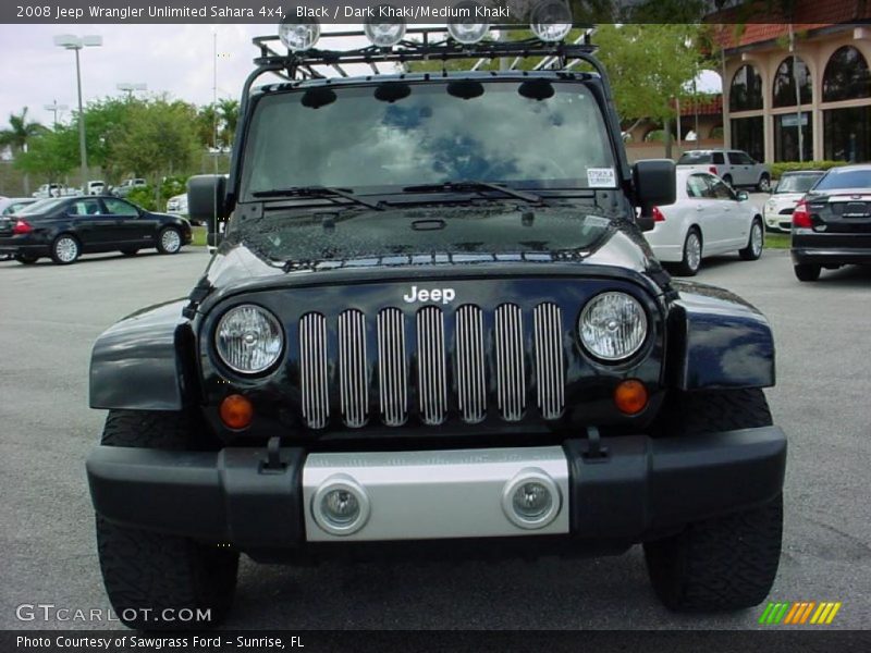 Black / Dark Khaki/Medium Khaki 2008 Jeep Wrangler Unlimited Sahara 4x4