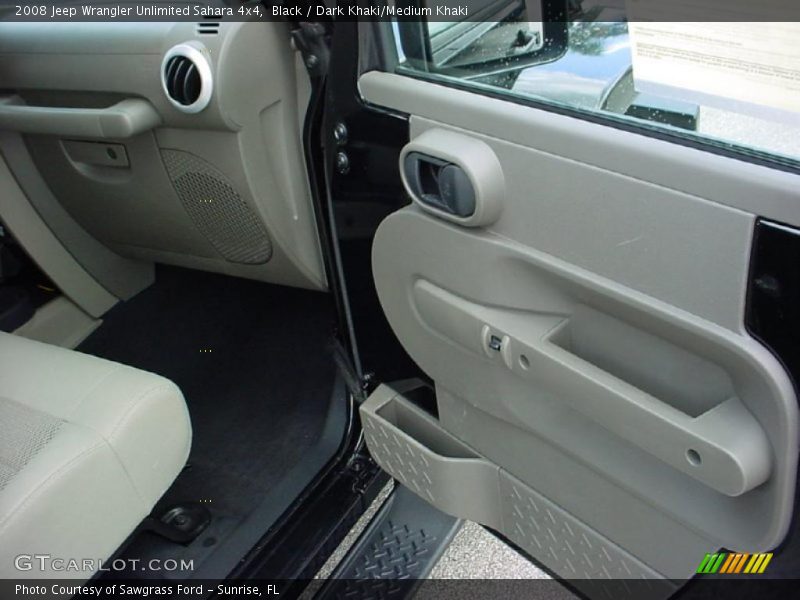 Black / Dark Khaki/Medium Khaki 2008 Jeep Wrangler Unlimited Sahara 4x4