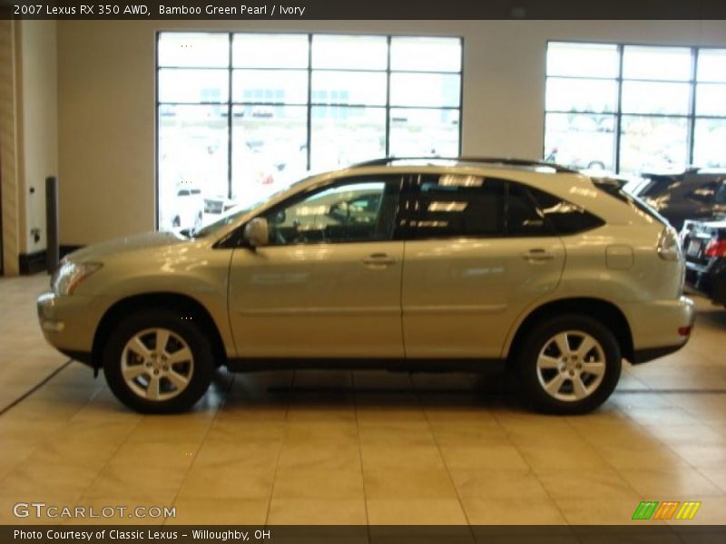 Bamboo Green Pearl / Ivory 2007 Lexus RX 350 AWD