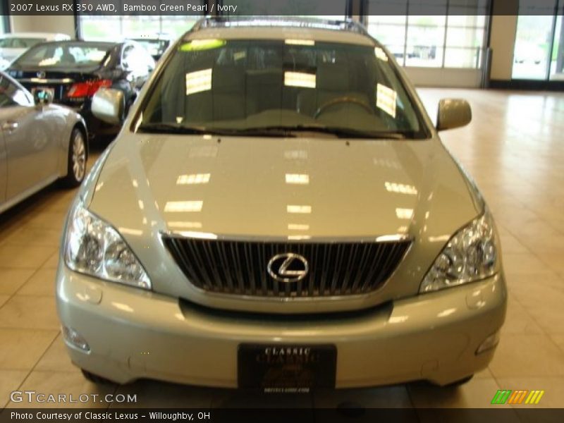 Bamboo Green Pearl / Ivory 2007 Lexus RX 350 AWD