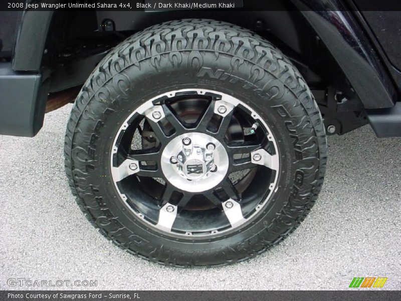 Black / Dark Khaki/Medium Khaki 2008 Jeep Wrangler Unlimited Sahara 4x4