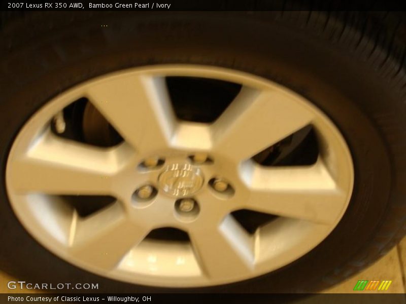 Bamboo Green Pearl / Ivory 2007 Lexus RX 350 AWD