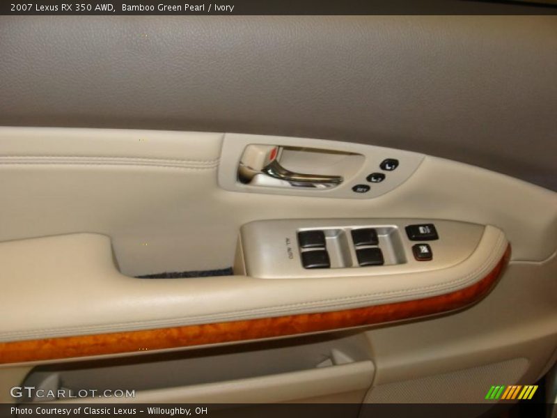 Bamboo Green Pearl / Ivory 2007 Lexus RX 350 AWD
