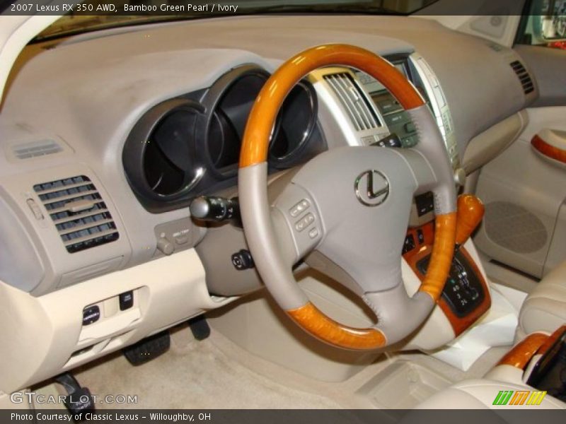 Bamboo Green Pearl / Ivory 2007 Lexus RX 350 AWD
