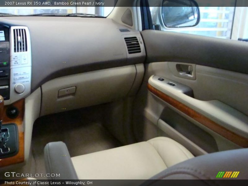 Bamboo Green Pearl / Ivory 2007 Lexus RX 350 AWD