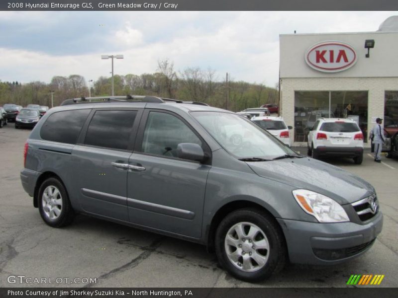 Green Meadow Gray / Gray 2008 Hyundai Entourage GLS