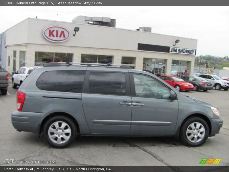 Green Meadow Gray / Gray 2008 Hyundai Entourage GLS