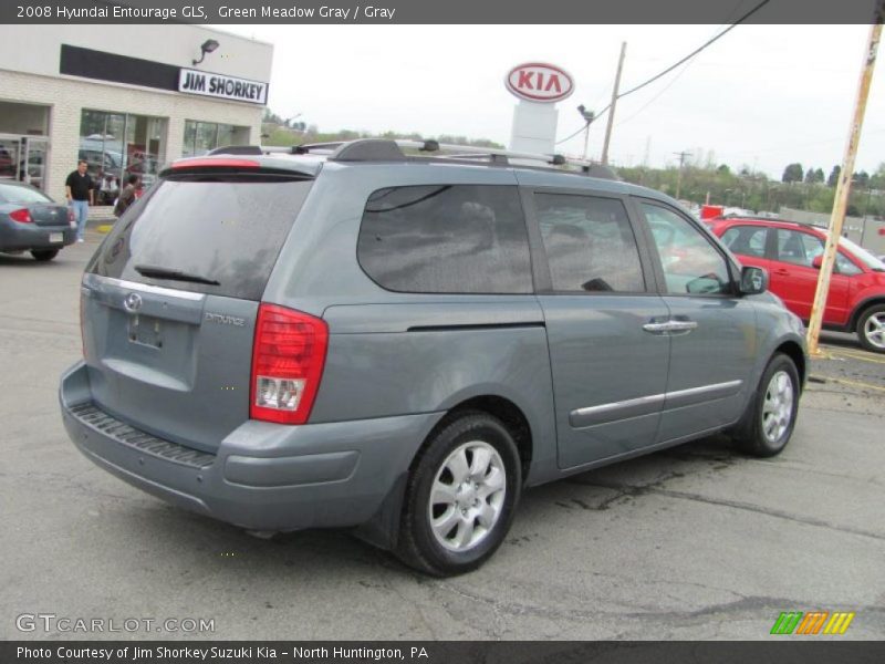 Green Meadow Gray / Gray 2008 Hyundai Entourage GLS