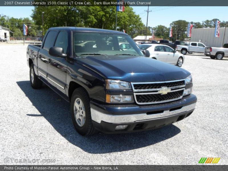 Dark Blue Metallic / Dark Charcoal 2007 Chevrolet Silverado 1500 Classic LT Crew Cab