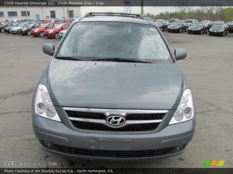 Green Meadow Gray / Gray 2008 Hyundai Entourage GLS