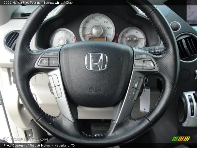 Taffeta White / Gray 2009 Honda Pilot Touring