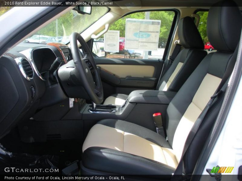 White Suede / Black/Camel 2010 Ford Explorer Eddie Bauer