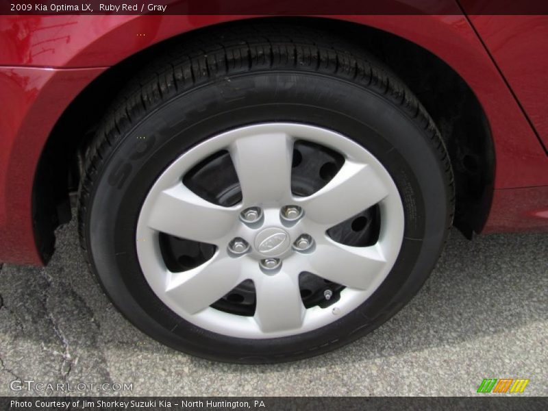 Ruby Red / Gray 2009 Kia Optima LX