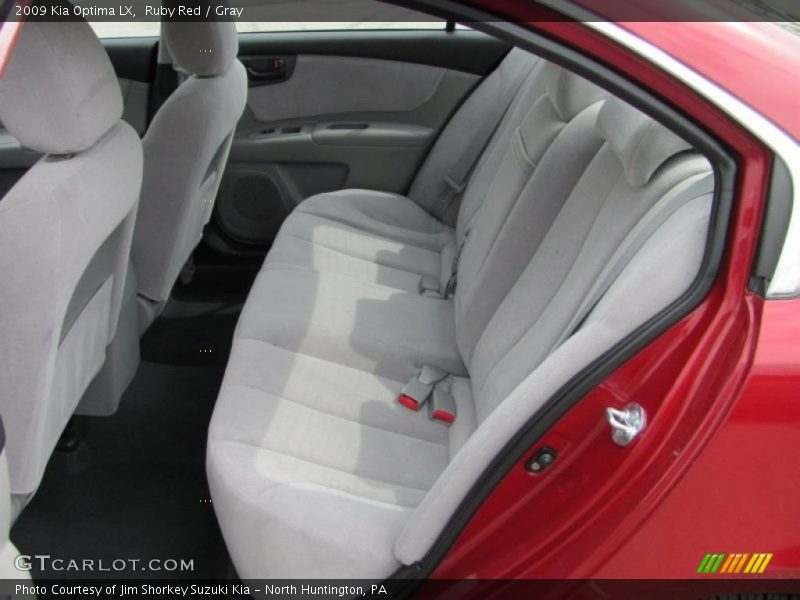 Ruby Red / Gray 2009 Kia Optima LX