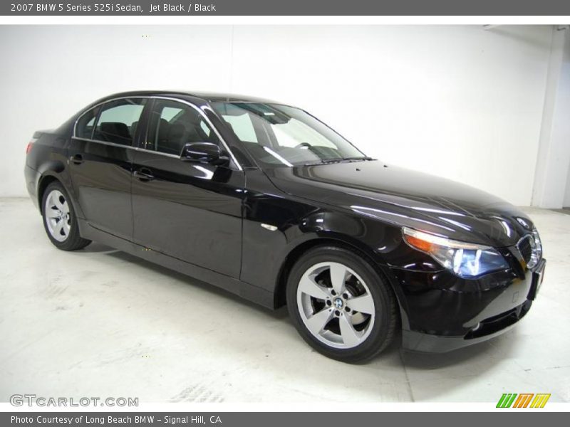 Jet Black / Black 2007 BMW 5 Series 525i Sedan