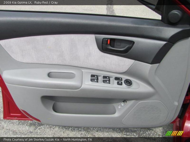 Ruby Red / Gray 2009 Kia Optima LX