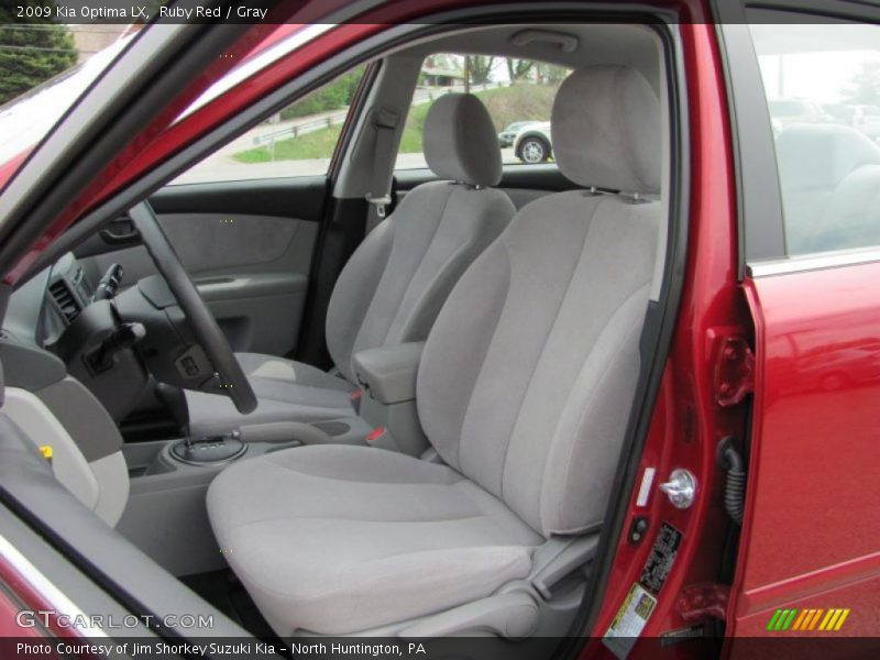 Ruby Red / Gray 2009 Kia Optima LX