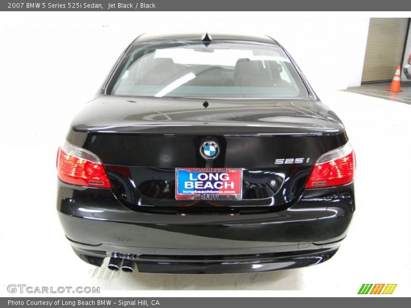 Jet Black / Black 2007 BMW 5 Series 525i Sedan